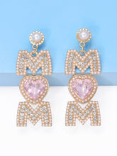 MOM Pearls Rhinestone Earrings